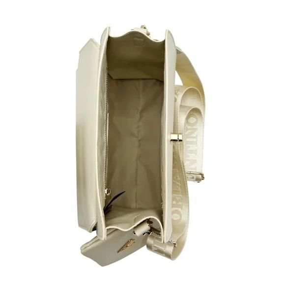 Valentino Orlandi Vegan Leather Handbag Set – Taupe with Gold Accents (NWT) - Picture 9 of 12